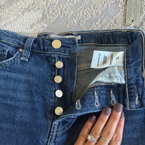 Hudson Jeans Faye High Rise Boot Cut Jeans dark wash 25 new - Picture 2 of 16